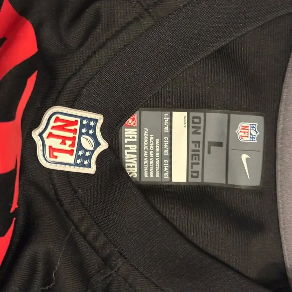 Nike NFL Black and Red ATL Jersey Riley 18 Youth Size L